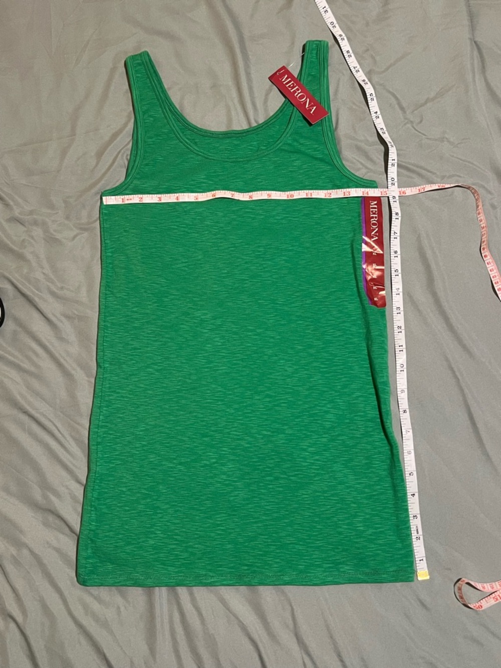 Merona Green Scoop Neck Tank Top